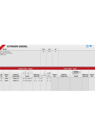 Takım Subap 306 C3 44924493-0948c1