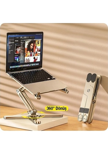 Diğer Mc N86 Katlanabilir 360 Dön. Masaüstü Laptop Standı Pratik Kullanım İçin Tasarlandı