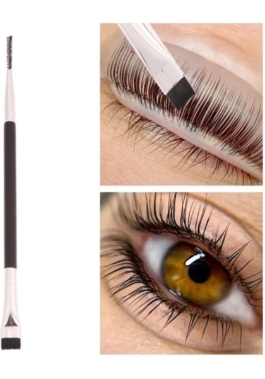 Çift Başlı Kirpik Perma Kaldırma Fırçası Taşınabilir Laminasyon Kirpikleri Ayırma Kirpik Kaldırma Kirpik Uzatma Aracı Detay Fırçası