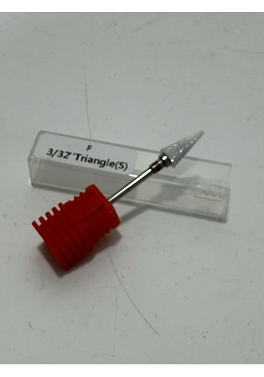 Seramik Freze Törpü Başlığı 3/32 İnç Triangle S Kırmızı