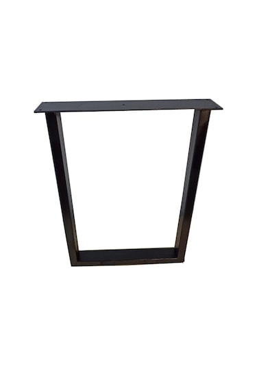 Bin1Fırsatt Metal Ayak Ahşap Masif Kütük Orta Yan Zigon Sehpa Bank Ayağı