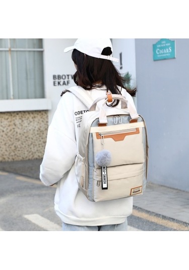 Ruilisi 8028 Sırt Çantası - Bej 40g Geo Black