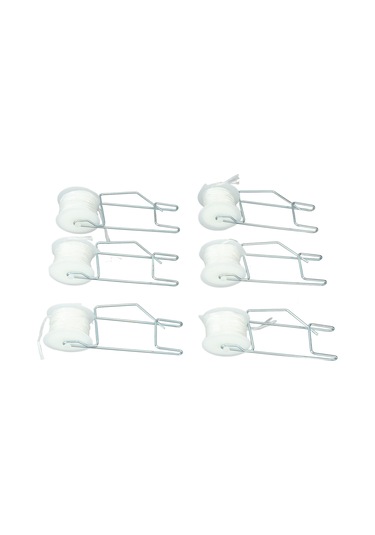 Ximistore9 6 Adet Galvanizli Çelik Domates Destek Kancaları - 15m Pp Teli İle Seracılık Bahçe Bitki Tutanak Seti