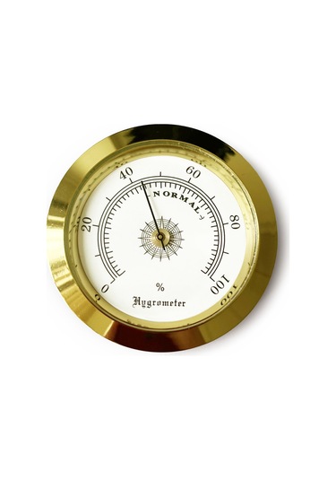 Analog Higrometre Nem Ölçer Humidor Puro Kutusu için Metal Çerçev N11.1836