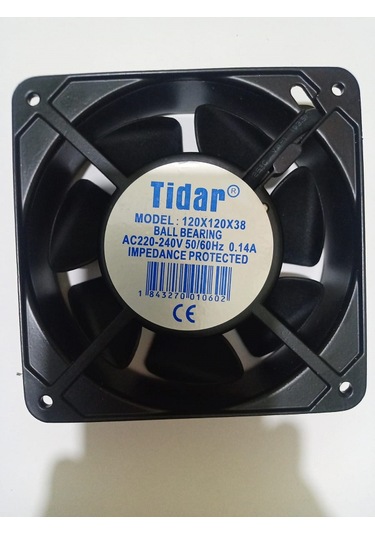 Tidar12x12x38 Ball Bearing Rulmanlı Fan