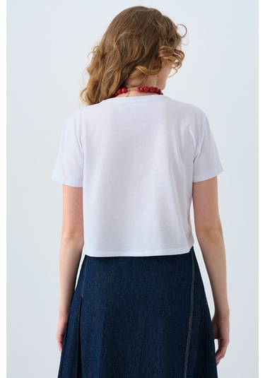 Loft Kadın Tişört Lf2039226 Beyaz