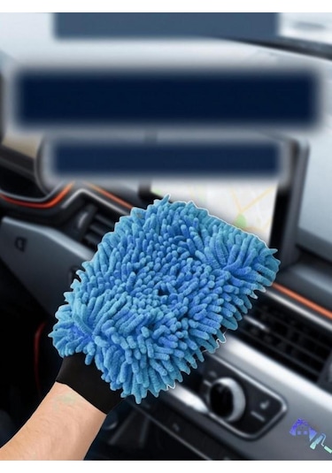Zhltools Oto Yıkama Eldiveni Jant Torpido Mikrofiber Temizlik Eldiveni