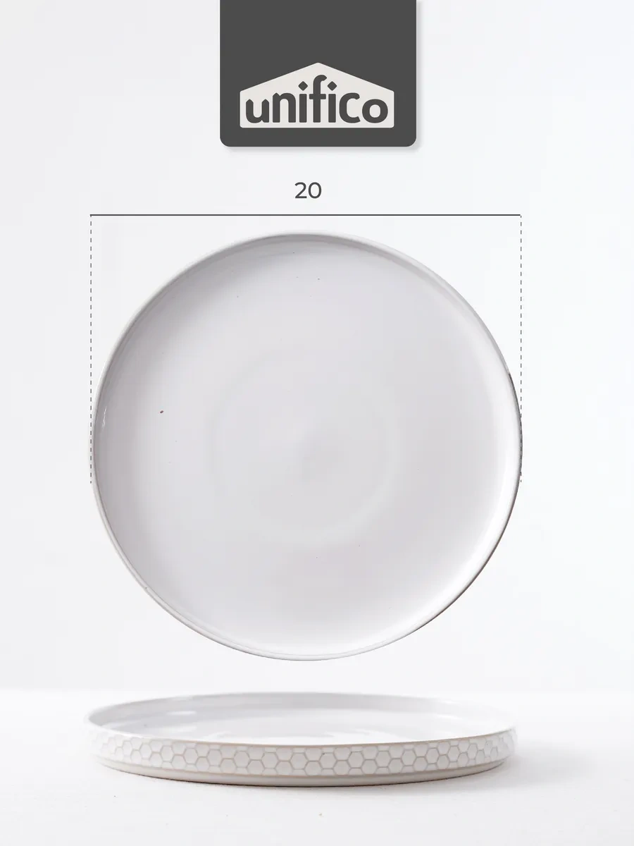 Unifico Esmeralda 20 Cm X 4 Adet Tatlı Tabağı Seti 385349665 Beyaz