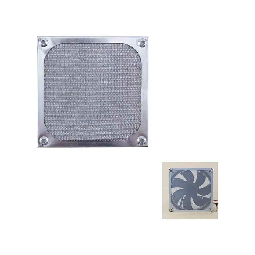 Dashanshop Siyah 120mm 4.72 İnç Bilgisayar Fan Koruması - Paslanmaz Çelik Toz Filtresi