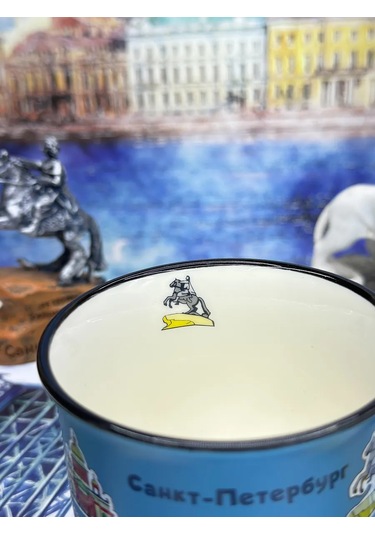 Bjorn Porselen Kupa, Saint Petersburg Hatırası 180 Ml 418368105 MAvi