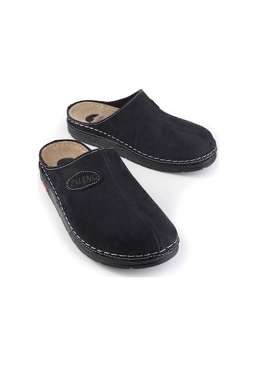 Paleng Kışlık Hakiki Deri Erkek Terlik (554949389) Lacivert