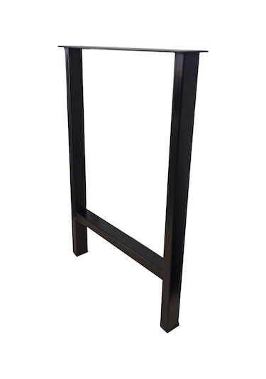 Bin1Fırsatt Metal Ayak Ofis Bahçe İş Yeri Masif Ahşap Kütük Masa Ayağı 76 Cm