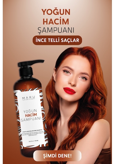 Maru İnce Telli Saçlar Için Volume Hacim Veren Şampuan 750 Ml