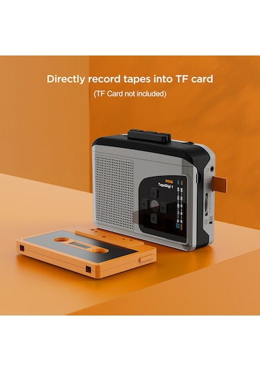 Ezcap-234 Kaset Teyp Oynatıcı Taşınabilir Am - Fm Radyo - Gri - Siyah