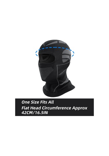 Vkemall Kış Sporu Outdoor Kayak Moto Kask Erkek Kadın Rüzgar Ve Soğuk Koruma Yüz Maskesi Isı Saklama Işık Gri Dikişli Baþlık Dtj49