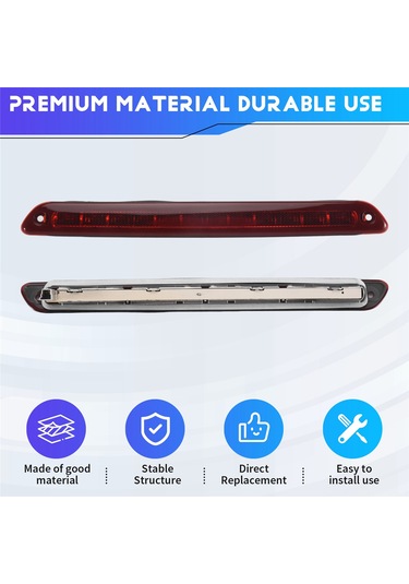 Leasetake Mercedes Sprinter / Crafter 2006-2019 İçin Led Arka Yüksek Fren Arka Işık Lambası 3. Üçüncü Fren Durdurma Lambası