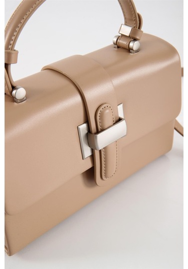 Ççs 17569 Kadın Omuz Askılı El Çantası-bej Bej