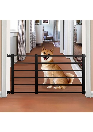 Homyl Geri Çekilebilir Köpek Kapısı Siyah-yükseklik-36cm-s