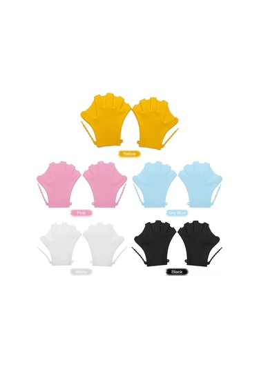 Xindoker Yüzme Egzersizi İçin Gelişmiş Dayanıklılık Ve İleri Doğruyu Artıran Silikon El Aletleri - Beyaz Beyaz