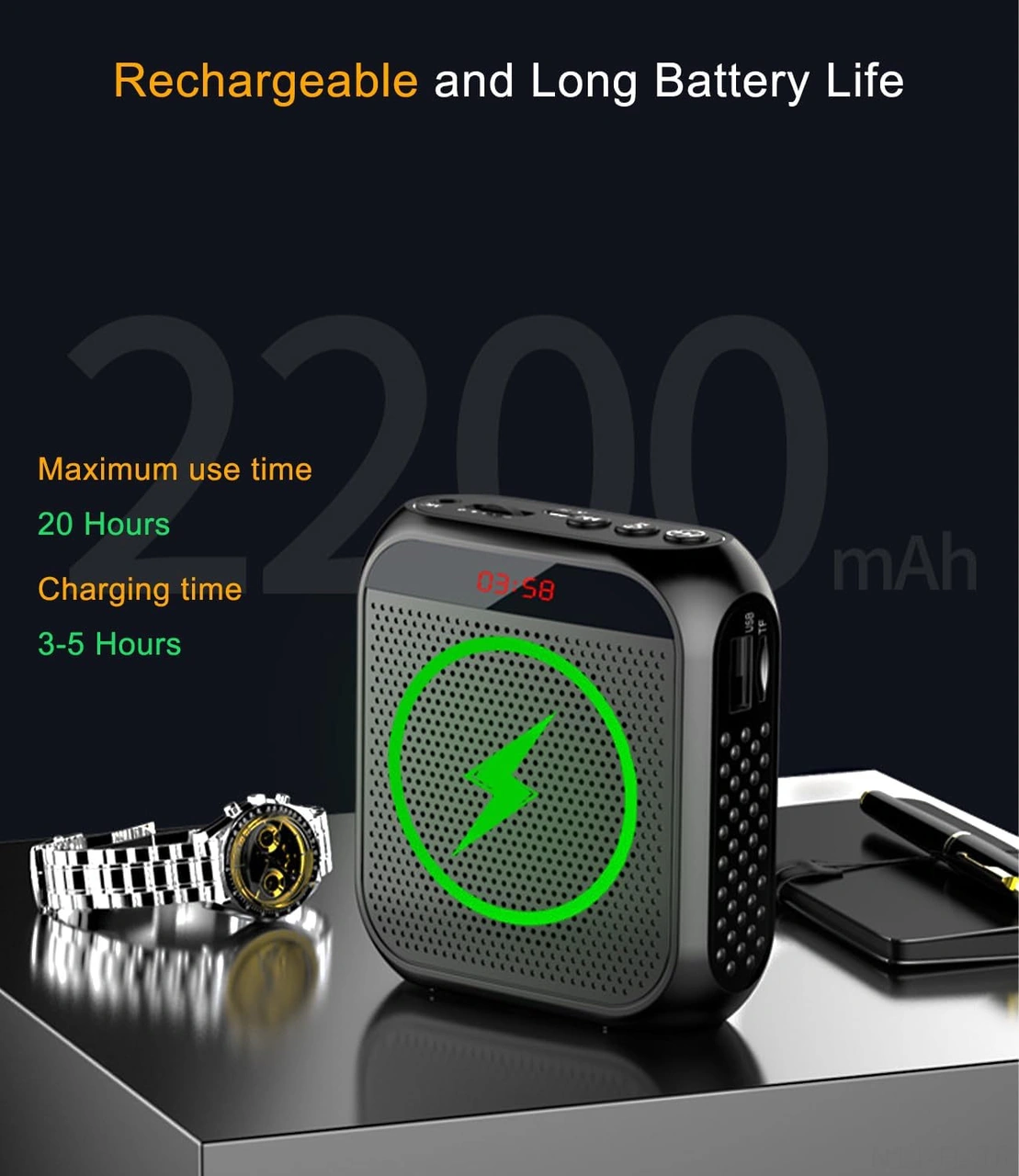 Lemestar Norbix S17 Siyah Arı Mikrofonlu Hoparlör - Kablolu Kulaklık, Askı Ve Şarj Kablosu İçerir