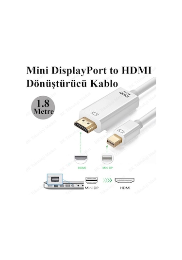 Yükskek Kalite Mini Displayport Thunderbolt To Hdmi Dönüştürücü