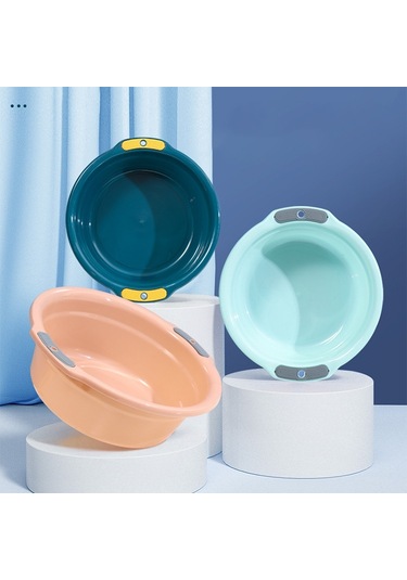 Sones Ev Tipi Asılı Kalınlaştırılmış Çift Kulaklı Kaymaz Lavabo Rastgele Renk Büyük Çok Renkli