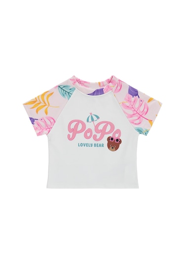 Civil Girls Lovely Bear Baskılı 2-12 Yaş Mayo Set - Pembe