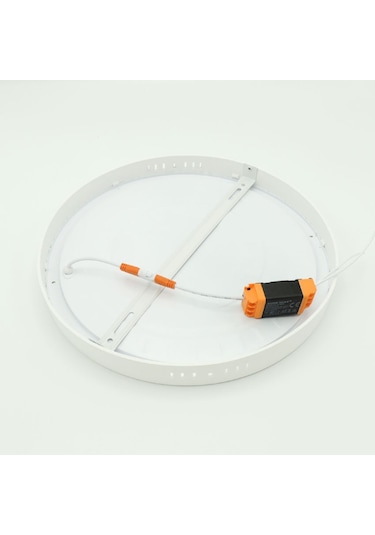 Yuvarlak Sıva Üstü Led Panel Armatür Trafolu Beyaz Gün 12/20/25W Beyaz