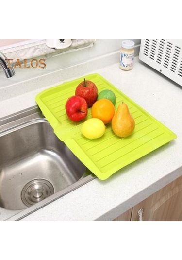 Beyaz Drenaj Sistemli Mutfak Bulaşık Damlalıklı Raf Hızlı Kuruyan Yerden Tasarruf Sağlayan Tasarım Drenaj Tepsisi Çatal Bıçak Kaseleri Temini Beyaz