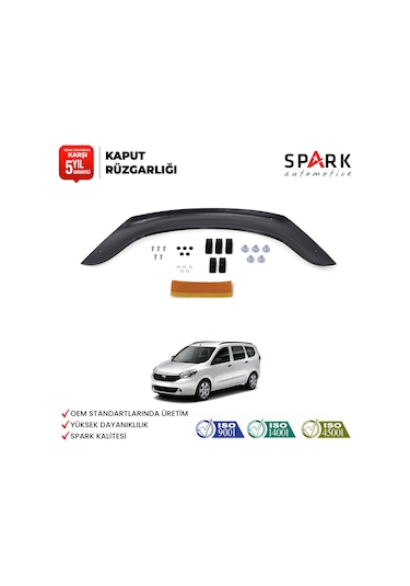 Dacia Lodgy 2013- Yılı Ve Sonrası Uyumlu Kaput Rüzgarlığı 4mm