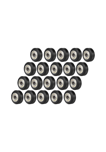 Tenfowee 20 Adet 3d Yazıcı Pom Kayar Çarkı - 23.89mm Dış Çap, 16mm İç Çap, 5mm Delik, 625zz Rulmanlı - Akıcı Hareket İçin