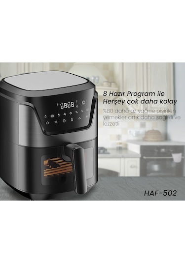Hiking HAF-502 Digital Air Fryer (Türkiye Garantili)