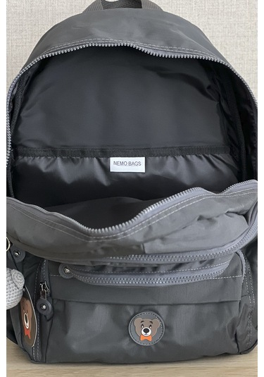 Nemo Group Gri Orta Boy Okul Çantası Laptop Ve Seyahat Sırt