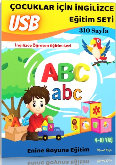 Çocuklar İçin İngilizce Eğitim Seti 4-10 Yaş