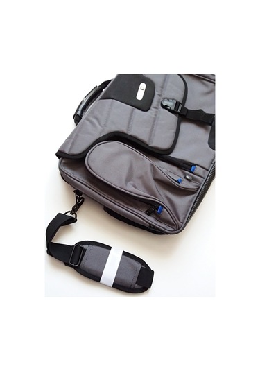 FUL USA Commotıon Gri 17" Unısex Laptop Omuz Çantası Gri