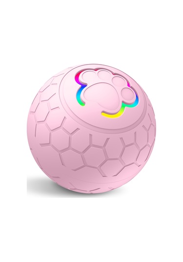 Geekyou Akıllı Işıklı Evcil Hayvan Topu - Enerji Tasarruflu Ve Crazy Modlu - Pembe Ip54 Su Geçirmez Abs+tpu