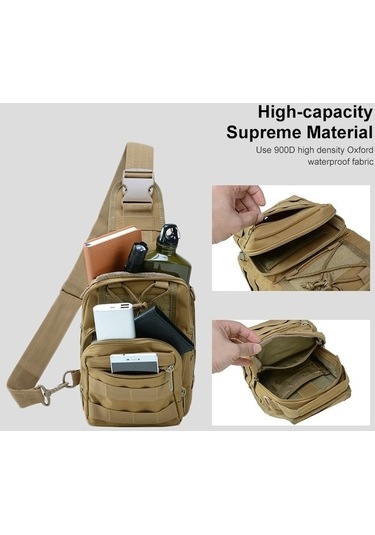 Wondernest Junsunmay J014 10l Su Geçirmez Doğa Sporları Göğüs Paketi, Kulplu Crossbody Çanta Altın