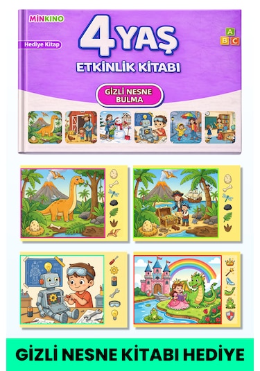 4 Yaş Etkinlik Seti 4 Kitap Bir Arada