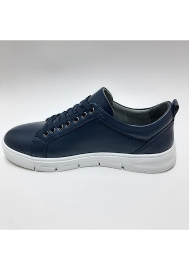 HİDAYET ÖZEL HAKİKİ DERİ BAĞCIKLI LACİVERT ERKEK AYAKKABI C-91177 Lacivert