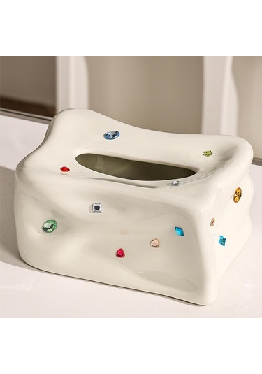 Suntek İskandinav Tarzı Yüz Tuvalet Kağıdı Rafı Seramik