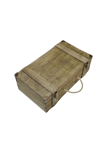 Şarap Şisesi Kutusu 2'li Ahşap El Yapımı Doğal Ahşap Hediyelik