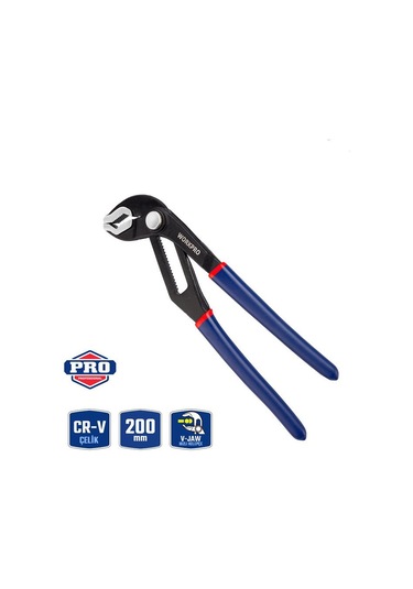 Workpro Wp231086 200mm Cr-v Profesyonel Ayarlı Düğmeli Fort Pense