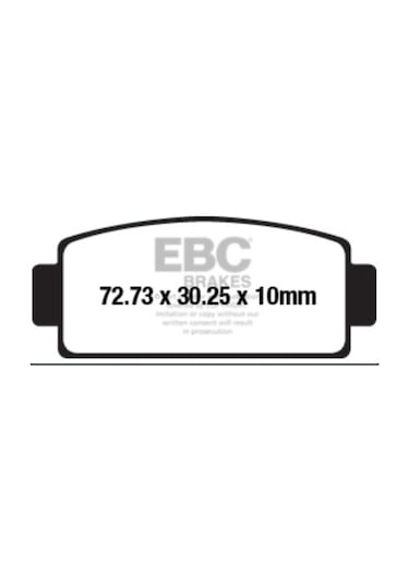 Ebc Fa651r Cf Moto U-force1000 Atv Sınter Offroad Fren Balatası Arka