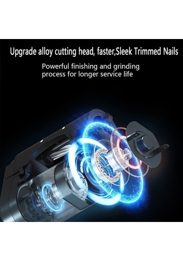 Ulzyvf Otomatik Usb Şarjlı Tırnak Makinesi - Bebek & Yetişkinler İçin 2 Hız, Aydınlatmalı, Törpülü Beyaz Beyaz