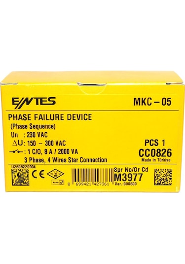Entes Mkc-05 Motor (Faz) Koruma Rölesi (M3977)