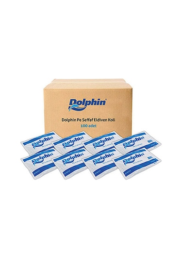 Dolphin Şeffaf Eldiven Pe L 100 x 100 Adet