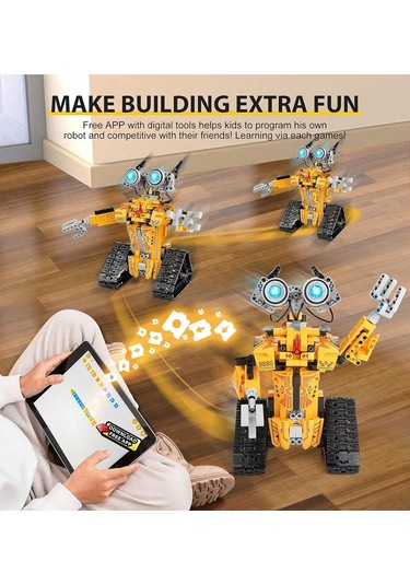Sillbird Robot Çocuk Programlanabilir Ve Uzaktan Kumandalı Kiti Akıllı Oyuncaklar