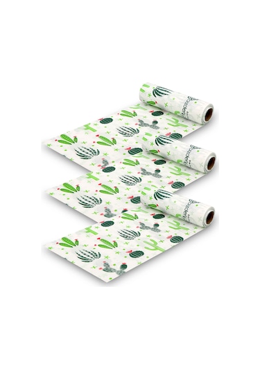 Regron Kaktüs Kullan At Sıvı Geçirmez Desenli Masa ve Aktivite Piknik Örtüsü