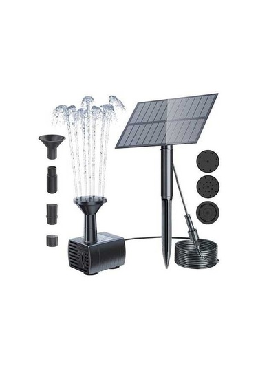 Reedark Güneş Çeşmesi 1.5w Elektrikli Su Pompası Açık Bahçe Siyah