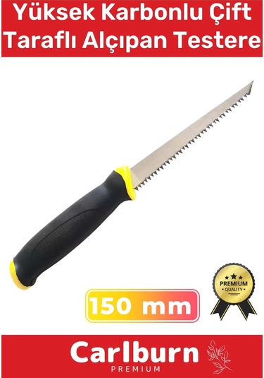 Özel Üretim Ergonomik Tutuş Dayanıklı Yüksek Karbonlu Çelik 150 Mm Çift Taraflı Alçıpan Testere